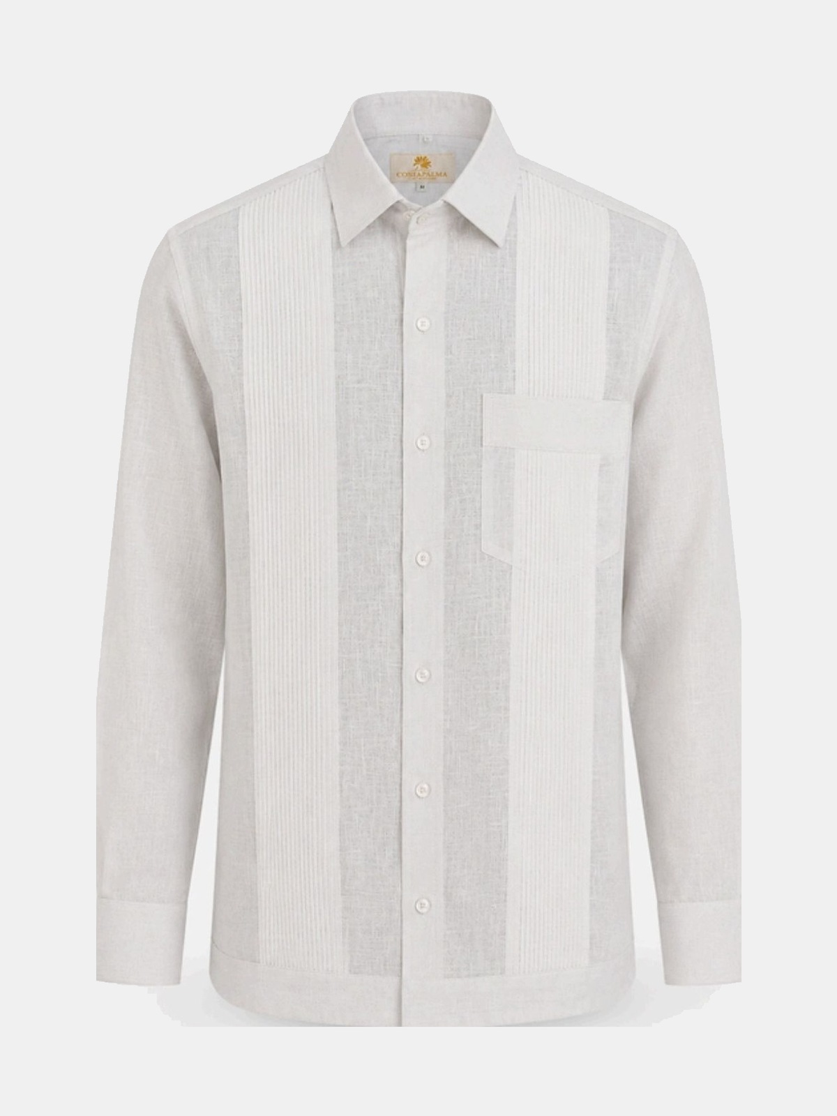 Single Palma — 100% linen White Guayaberas