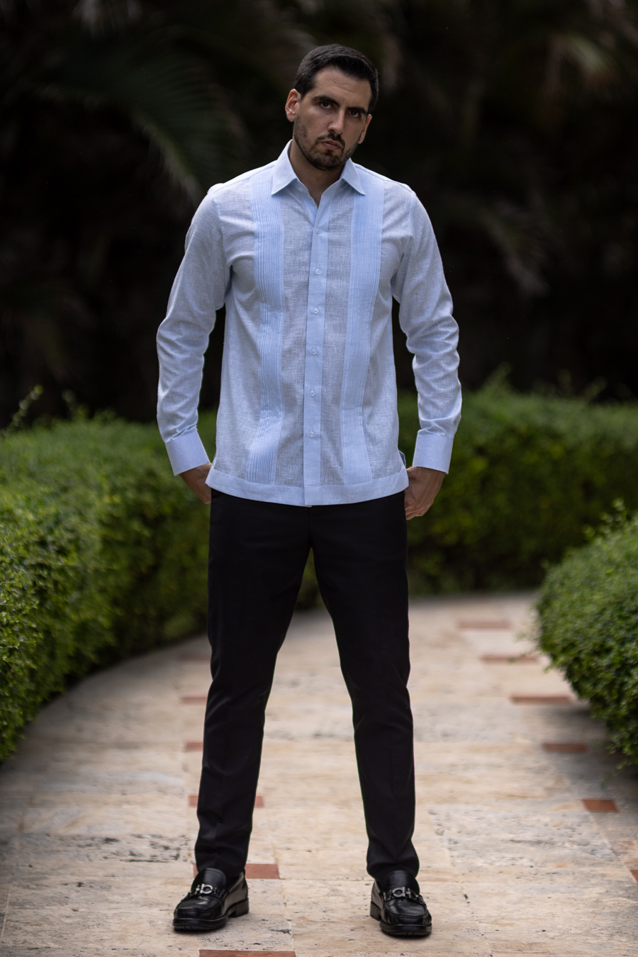 Blue Palma — Linen blend Linen Blend