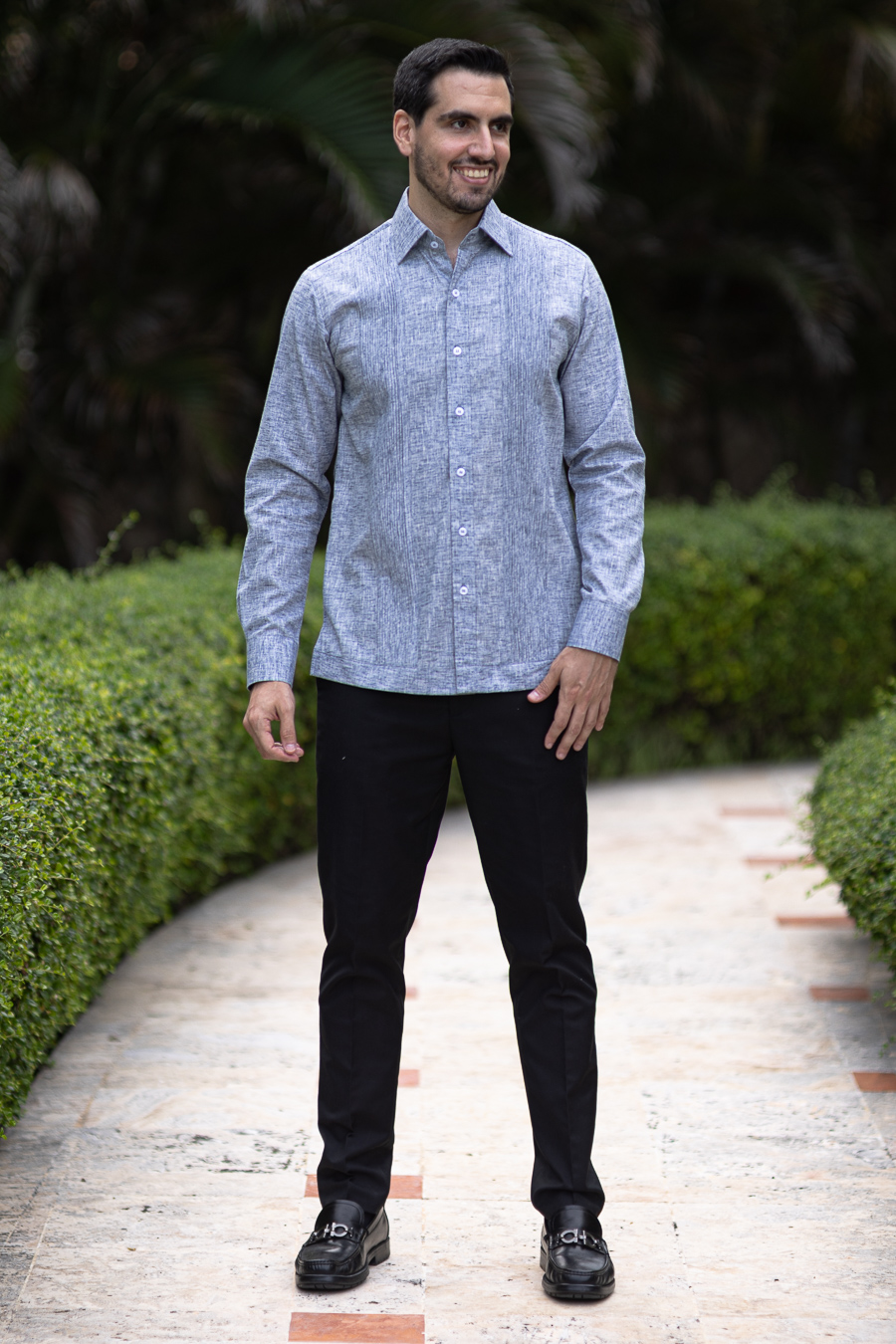 Gray Palma — Linen blend Linen Blend
