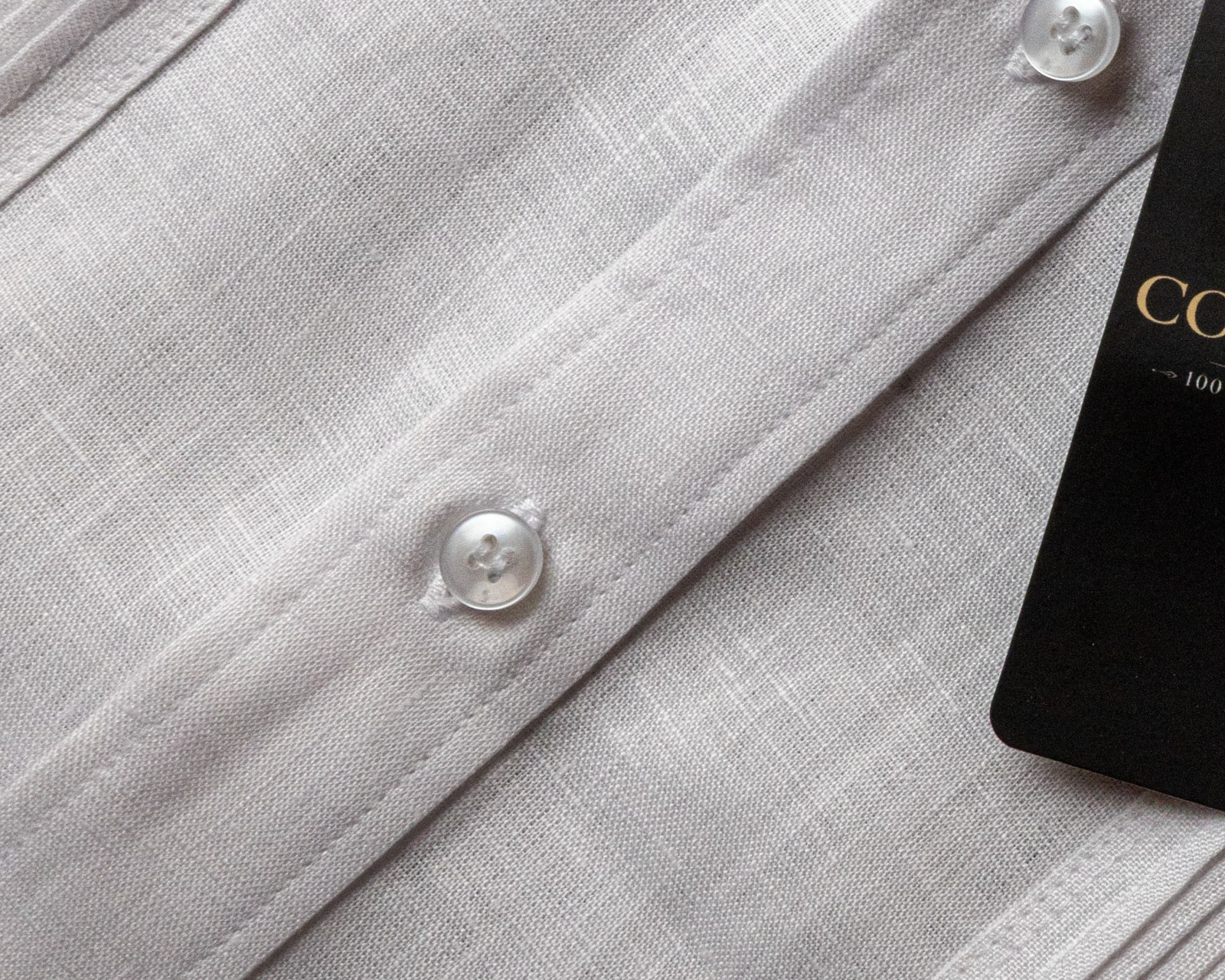 Patch pocket set over pleats